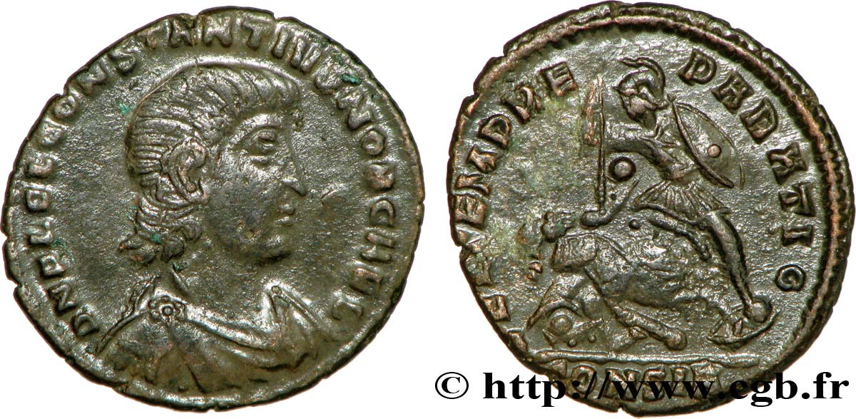 CONSTANTIUS GALLUS Maiorina réduite, (PB, Æ 3) VZ