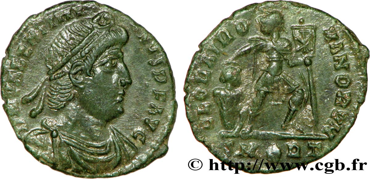 VALENTINIANUS I Nummus, (PB, Æ 3) VZ