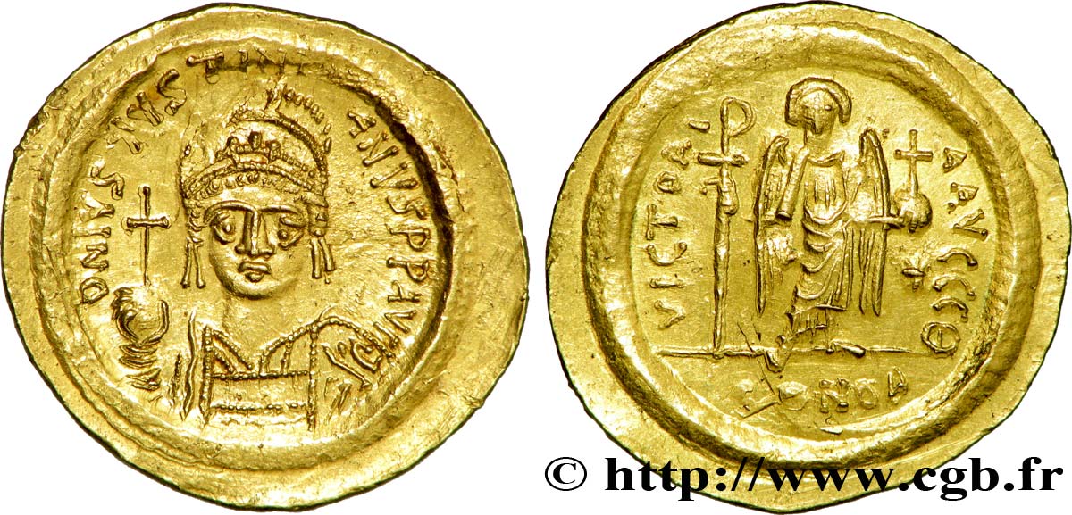 JUSTINIAN I Solidus MS