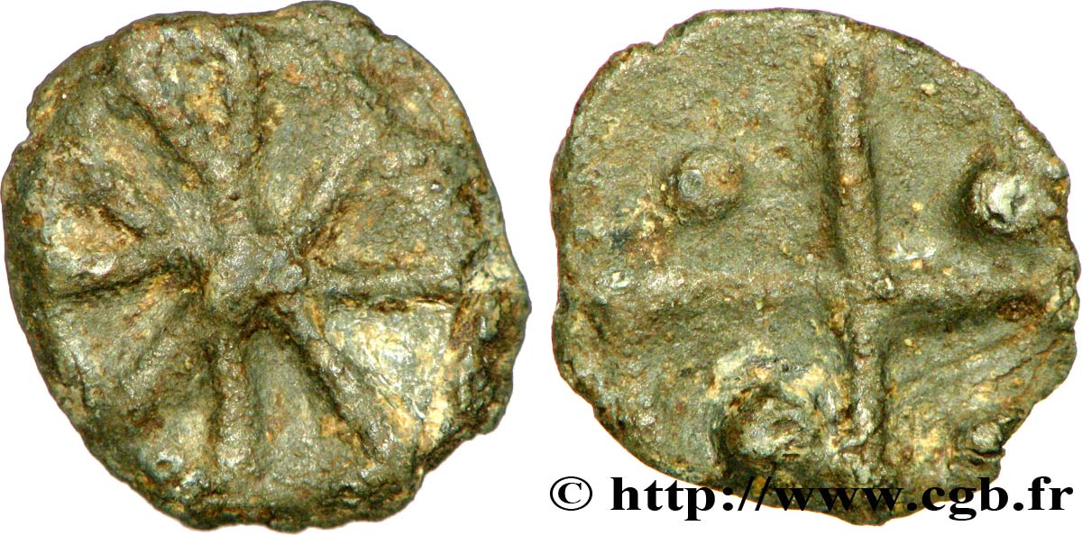 GALLIA - SOUTH-WESTERN GAUL - TOLOSATES (Area of Vieille-Toulouse) Potin ou tessère, S. 466 VF