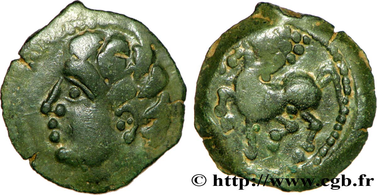 GALLIA - ARVERNI (Area of Clermont-Ferrand) Bronze ROAC, DT. 3716 et 2613 AU/AU