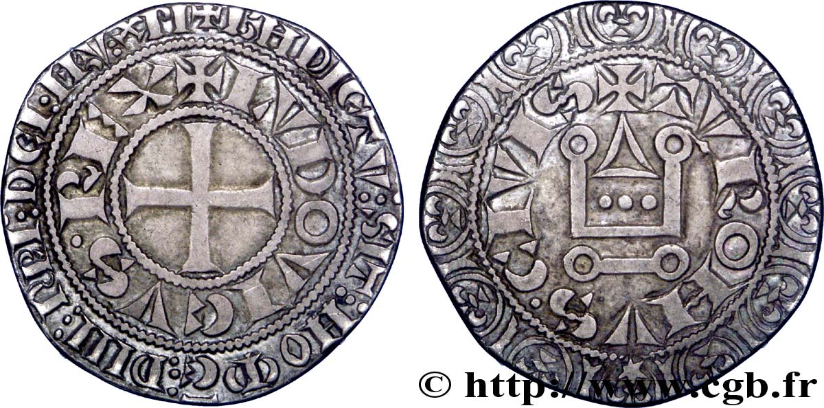 LUIGI IX  SAINT LOUIS  Gros tournois à l’étoile après 1266  XF