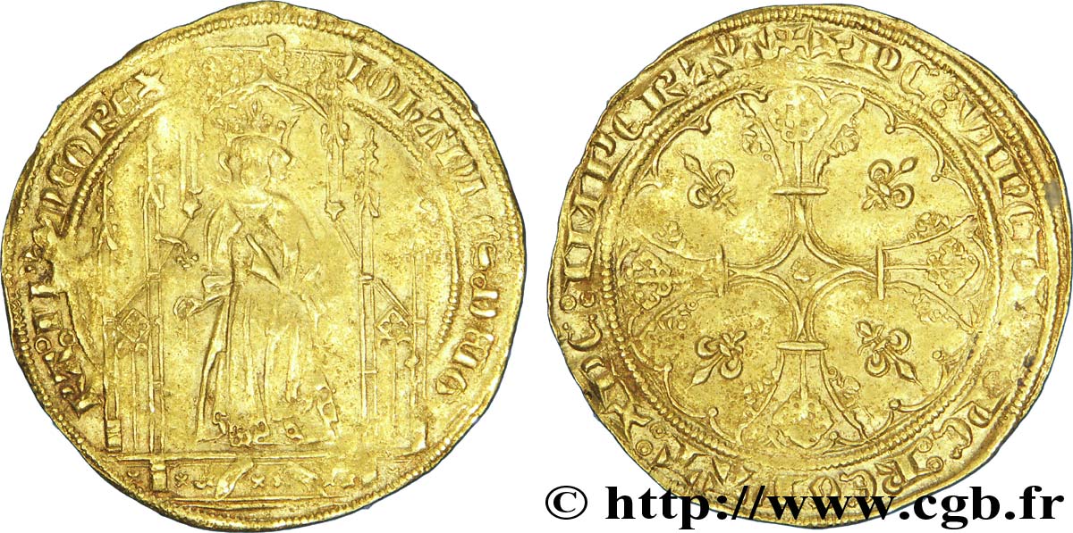 GIOVANNI II  THE GOOD  Royal d or 22/08/1358  VF/XF