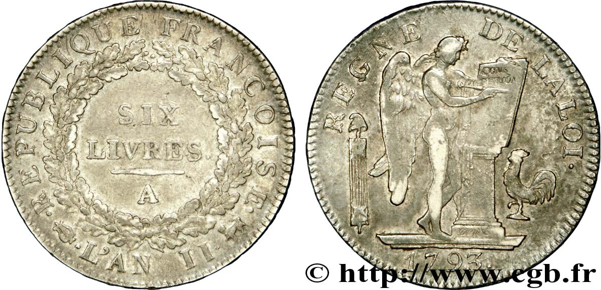 LA CONVENTION Six livres dit  au génie  1793 Paris TTB