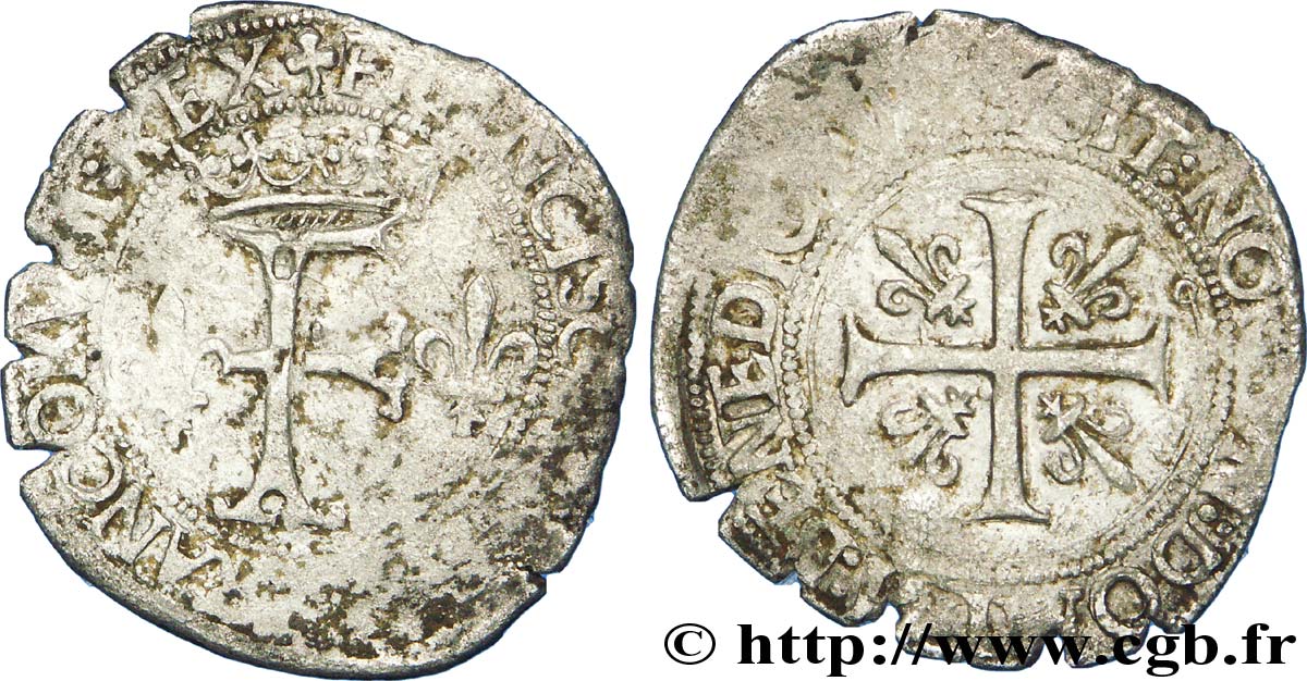 FRANCOIS I Dizain franciscus, 1er type 21/07/1519 Toulouse VF
