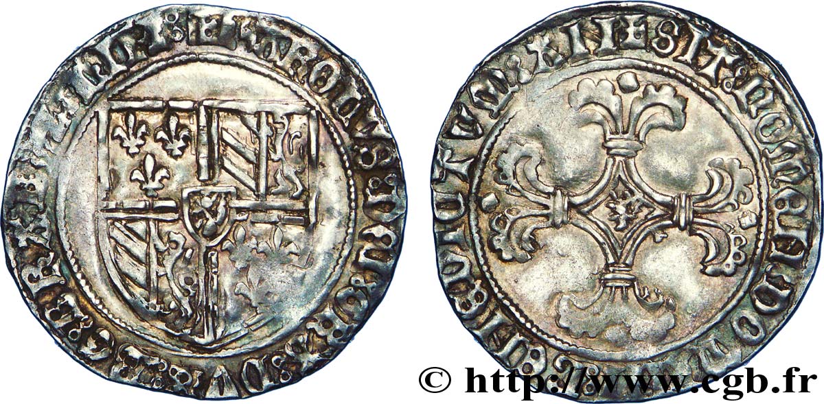 BURGUNDIAN NETHERLANDS - DUCHY OF BRABANT - CHARLES THE BOLD Double patard XF
