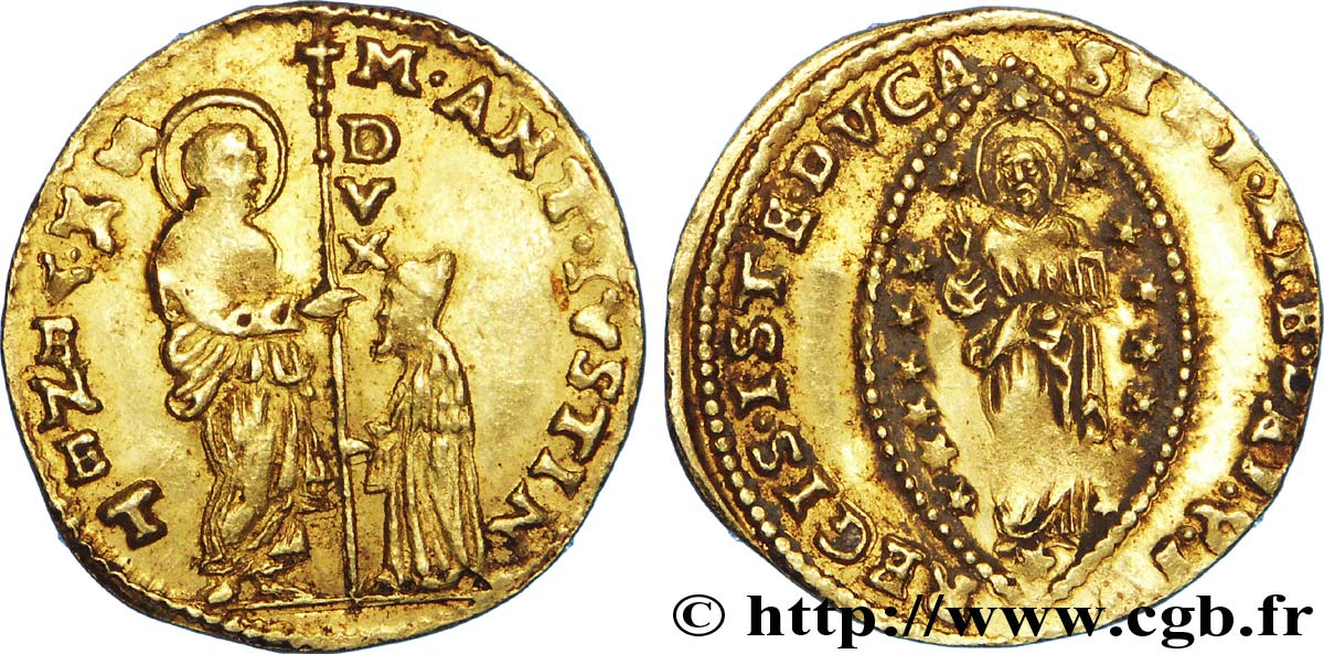ITALIE - VENISE - ALVISE III MOCENIGO (112e Doge) Sequin ou zecchino n.d. Venise MBC