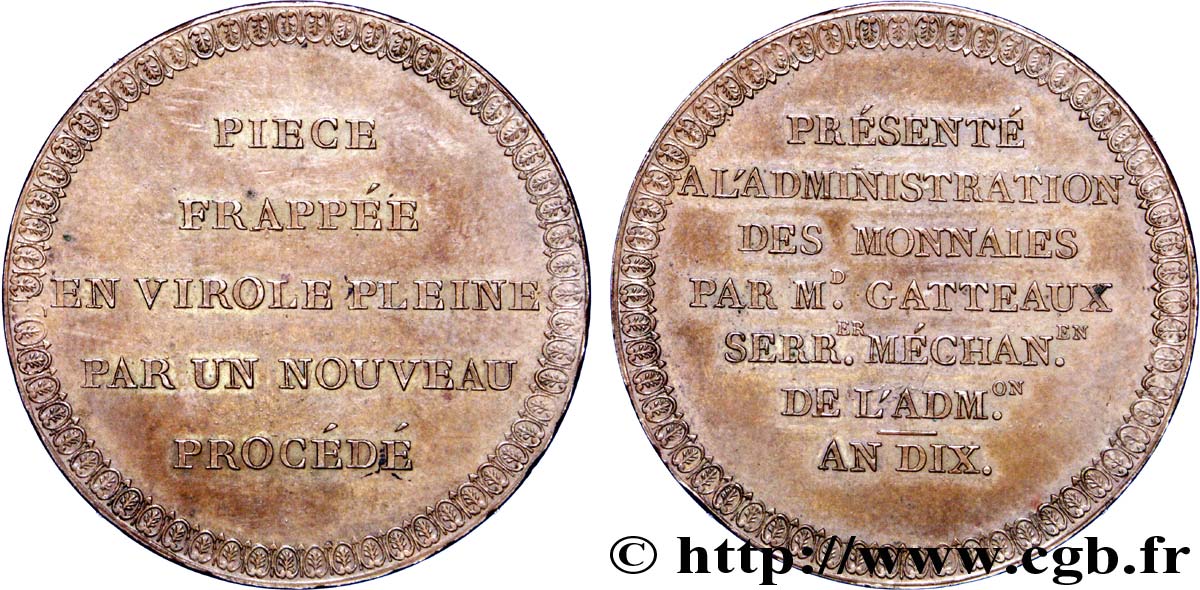 Module de 5 francs par Gatteaux 1802  VG.971  SPL 