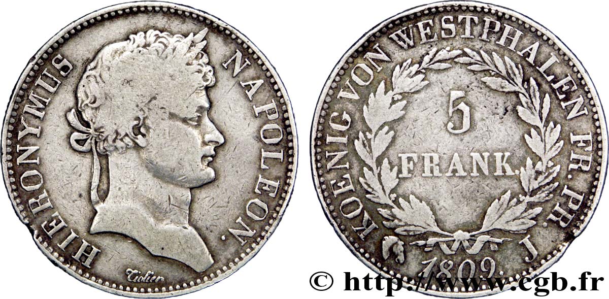 5 frank 1809 Cassel VG.2018  S 