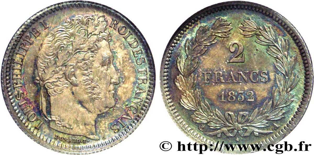 2 francs Louis-Philippe 1832  Paris F.260/4 MS 