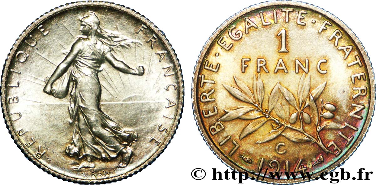 1 franc Semeuse 1914 Castelsarrasin F.217/20 SUP 