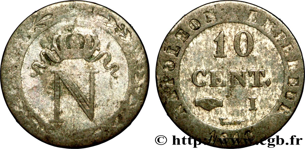 10 cent. à l N couronnée 1810 Limoges F.130/22 S 