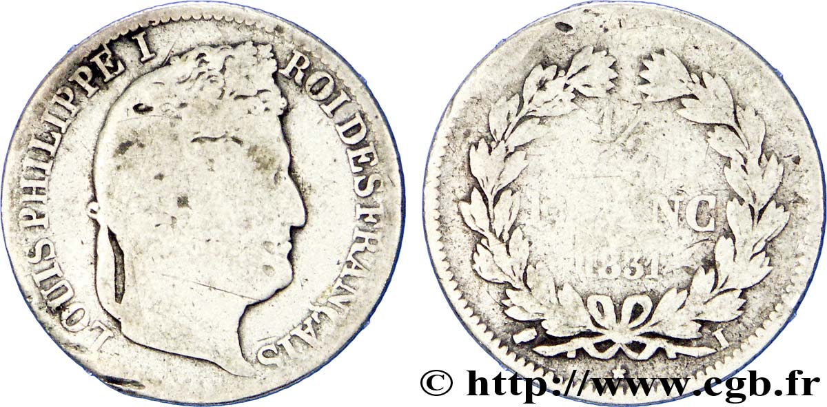 1/2 franc Louis-Philippe 1831 Limoges F.182/6 B 