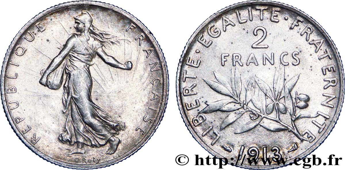 2 francs Semeuse 1913  F.266/14 XF 