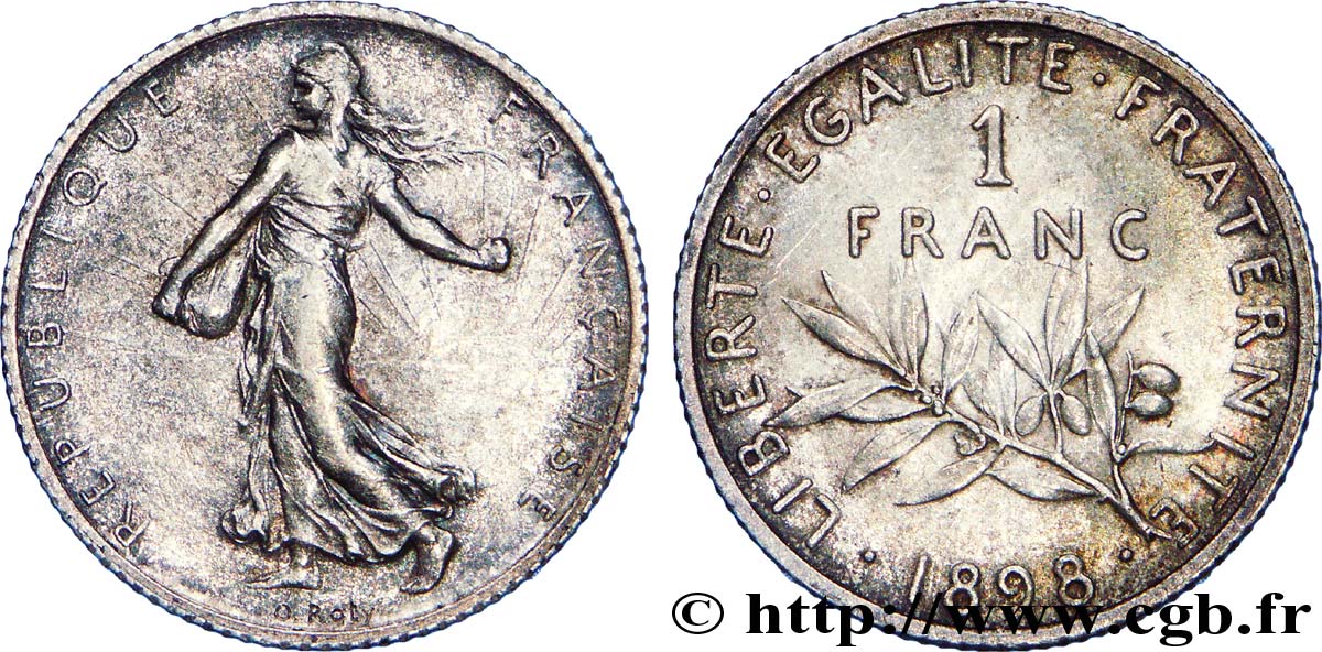 1 franc Semeuse 1898  F.217/1 EBC 