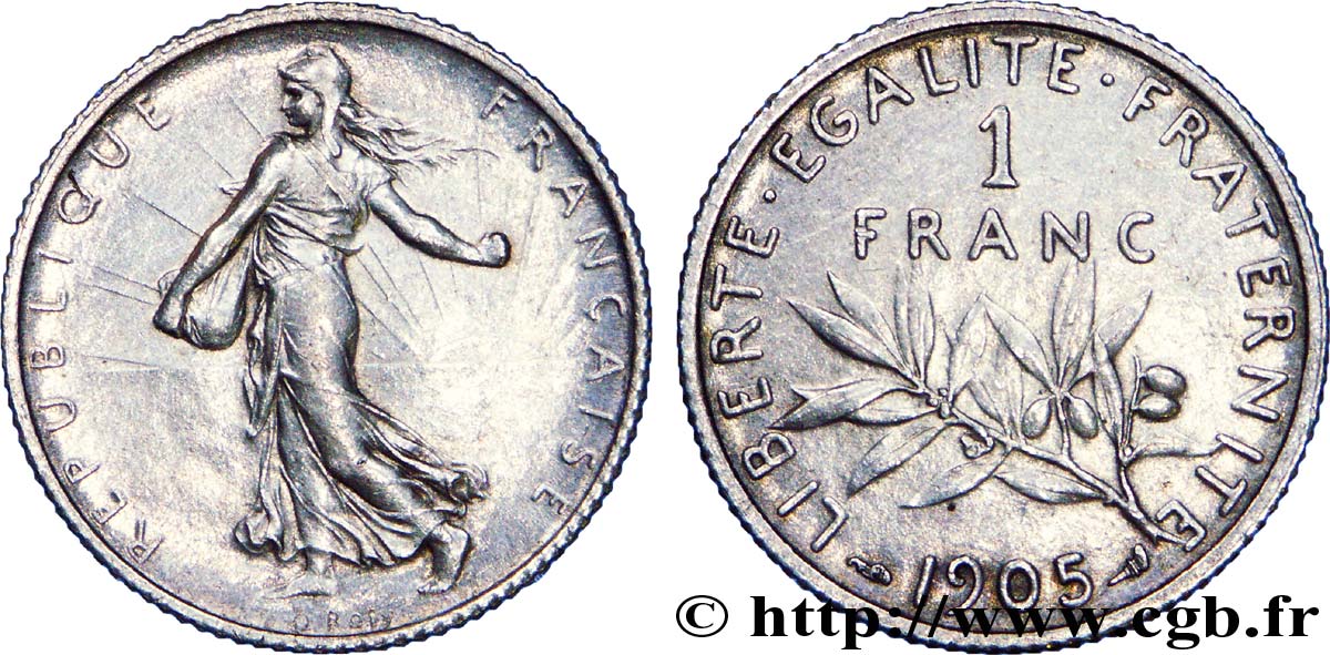 1 franc Semeuse 1905  F.217/10 TTB 