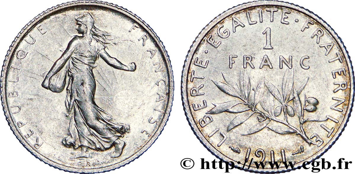 1 franc Semeuse 1911  F.217/16 XF 