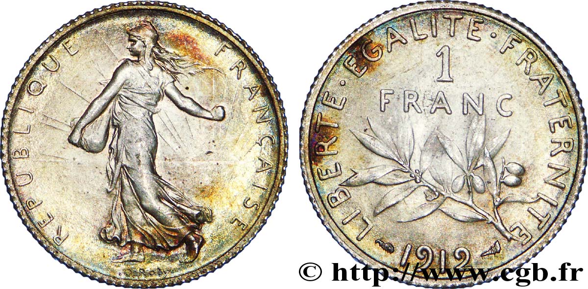 1 franc Semeuse 1912  F.217/17 SPL 