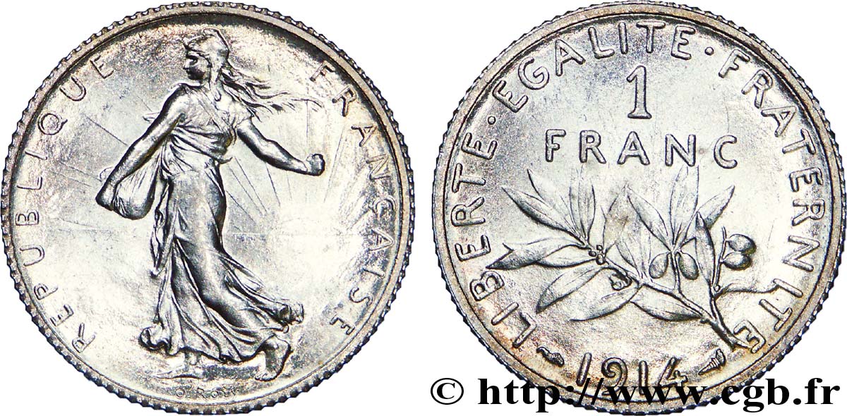 1 franc Semeuse 1914  F.217/19 fST 