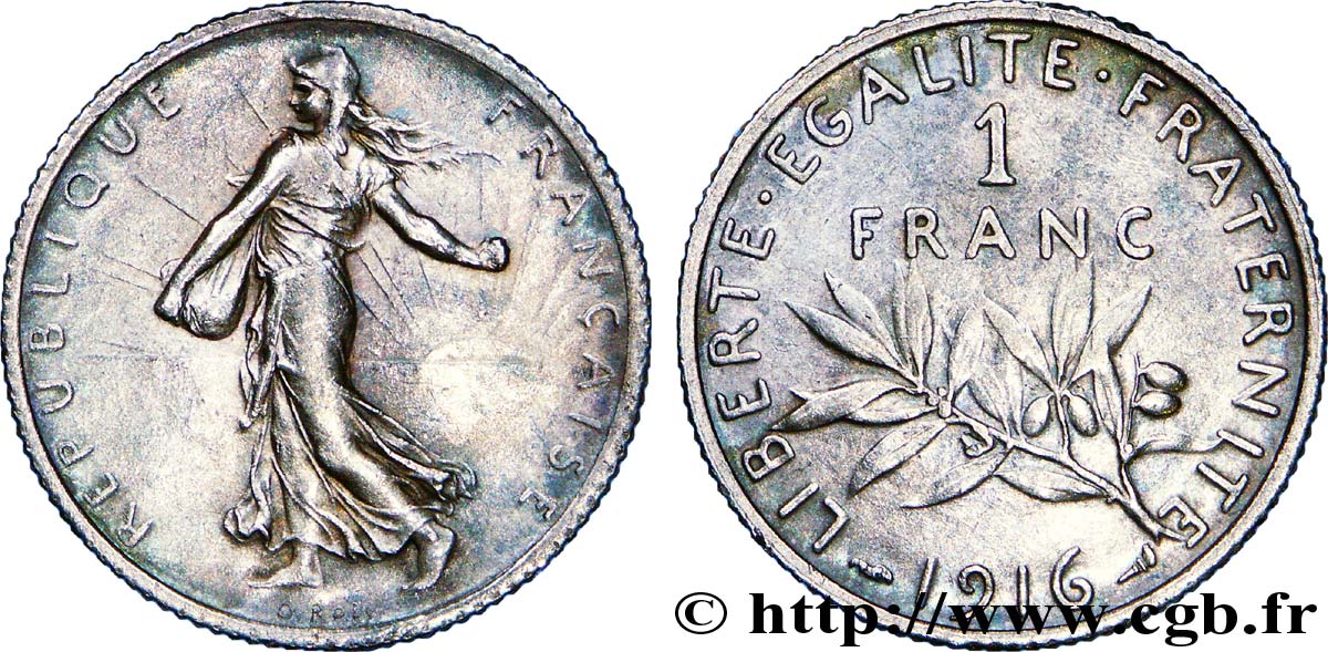 1 franc Semeuse 1916  F.217/22 BB 