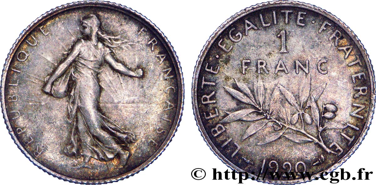 1 franc Semeuse 1920  F.217/26 MBC 