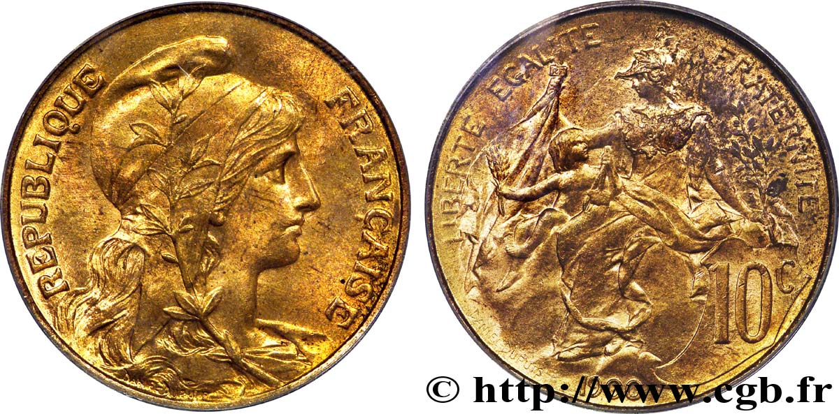 10 centimes Daniel-Dupuis 1900  F.136/8 MS 