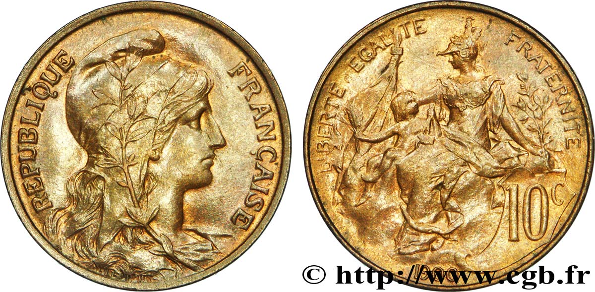 10 centimes Daniel-Dupuis 1900  F.136/8 AU 