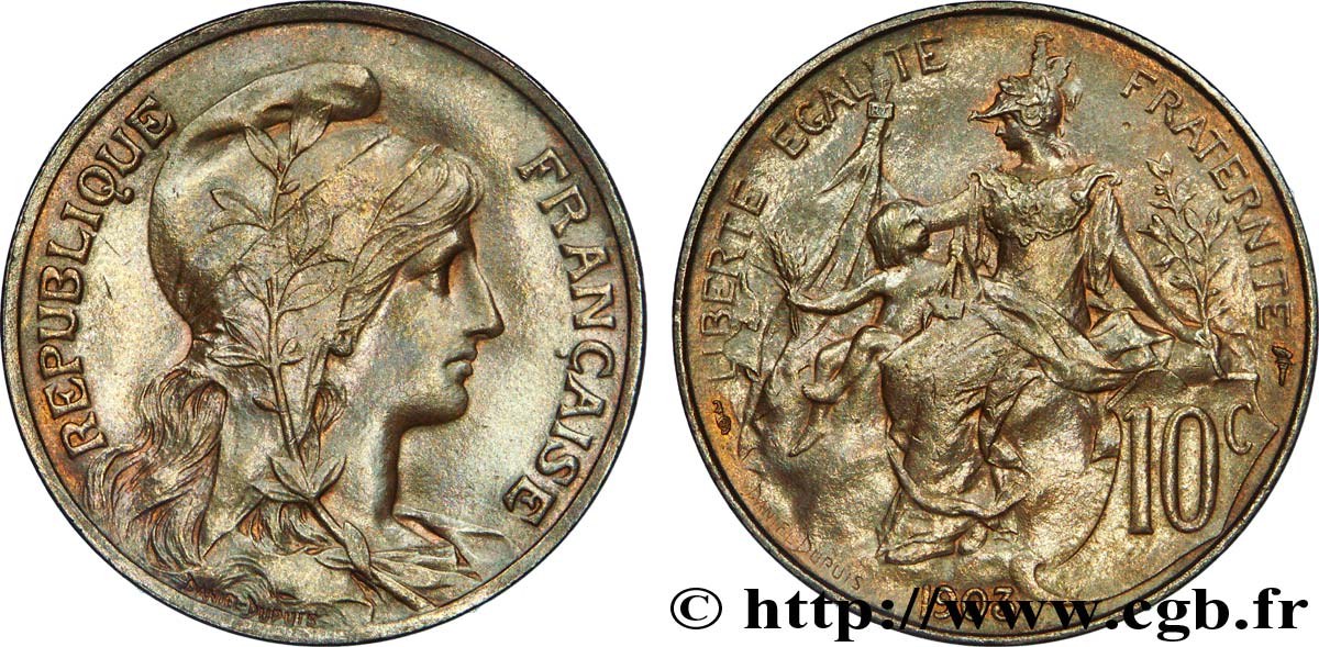 10 centimes Daniel-Dupuis 1903  F.136/12 SPL 
