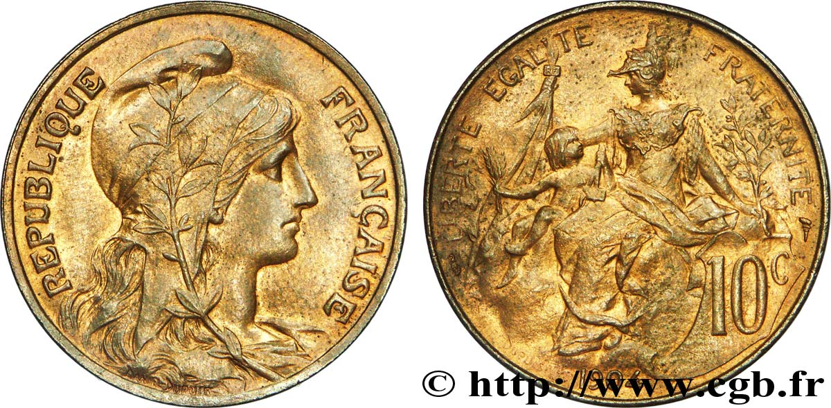 10 centimes Daniel-Dupuis 1904  F.136/13 SUP 