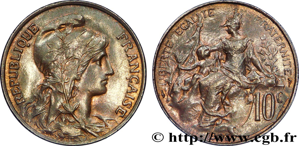 10 centimes Daniel-Dupuis 1905  F.136/14 SPL 