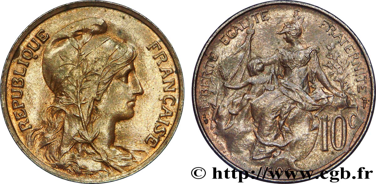 10 centimes Daniel-Dupuis 1906  F.136/15 AU 