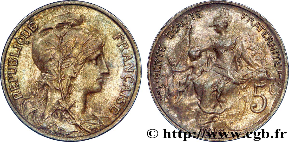 5 centimes Daniel-Dupuis 1916  F.119/29 TTB 