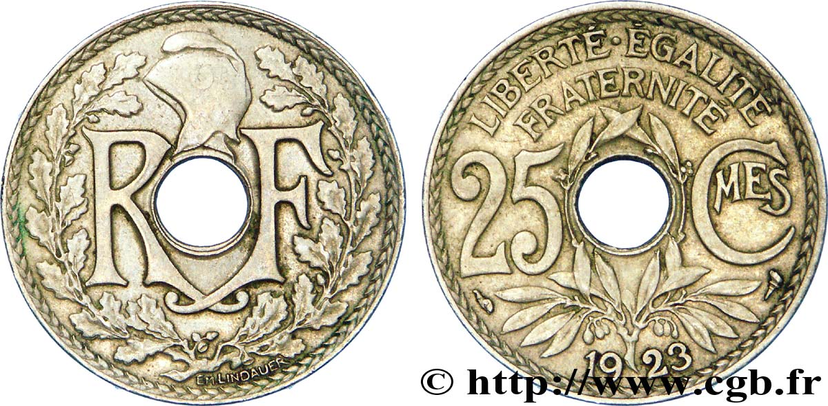 25 centimes Lindauer 1923  F.171/7 BB 