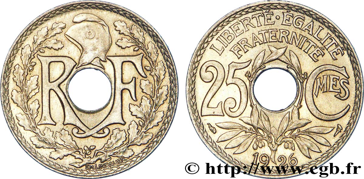 25 centimes Lindauer 1926  F.171/10 SPL 
