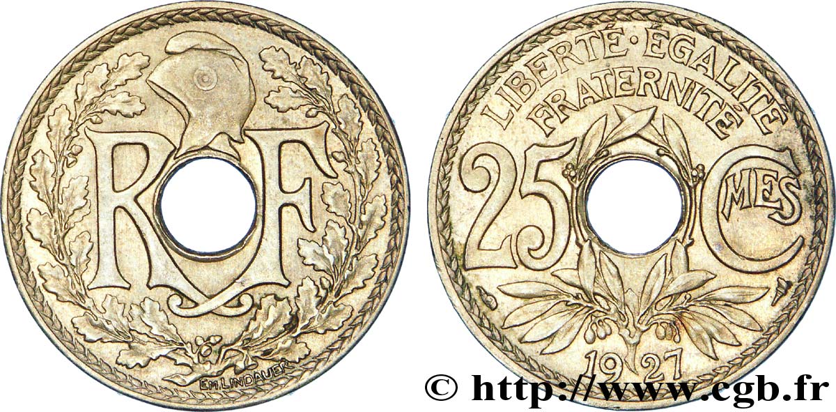 25 centimes Lindauer 1927  F.171/11 TTB 