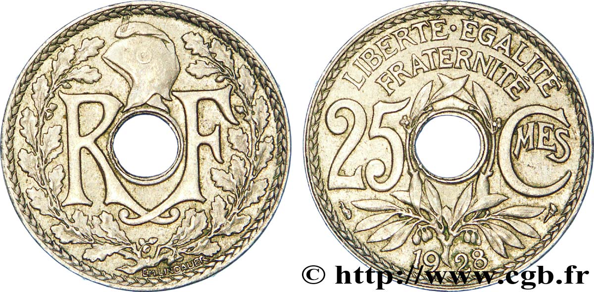 25 centimes Lindauer 1928  F.171/12 TTB 