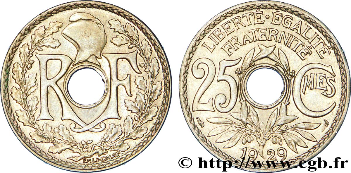 25 centimes Lindauer 1929  F.171/13 BB 