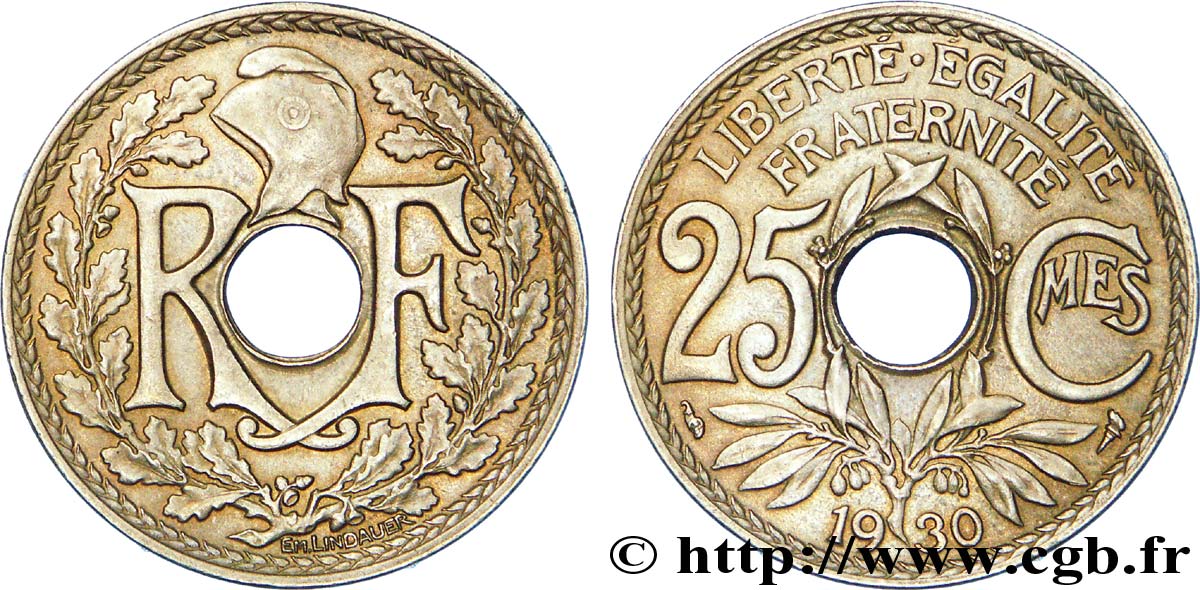 25 centimes Lindauer 1930  F.171/14 XF 
