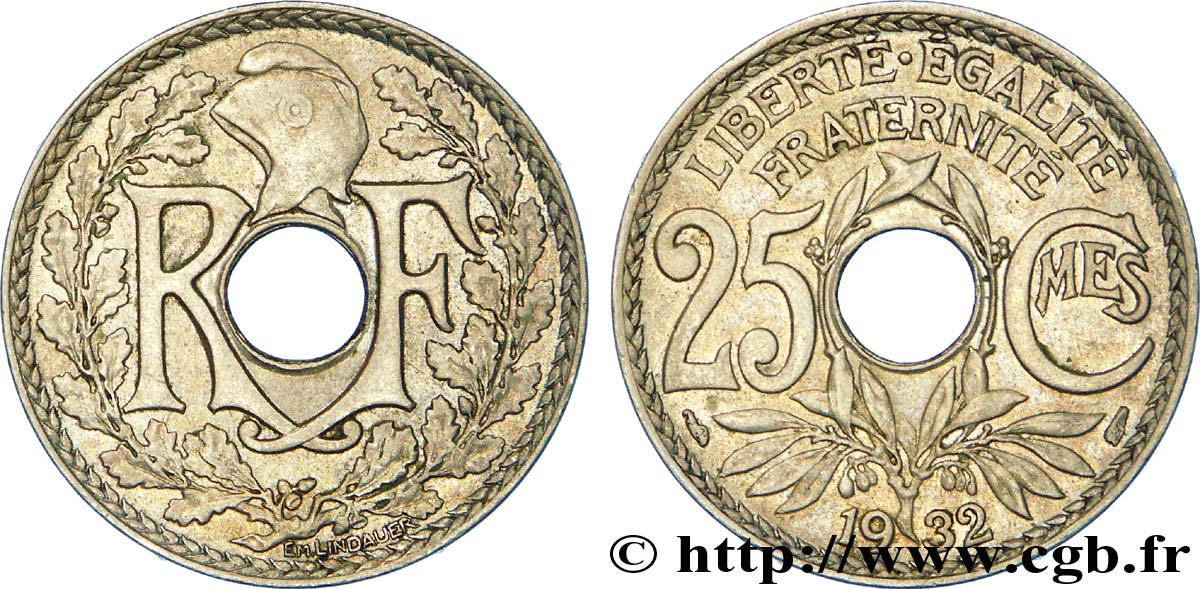 25 centimes Lindauer 1932  F.171/16 XF 