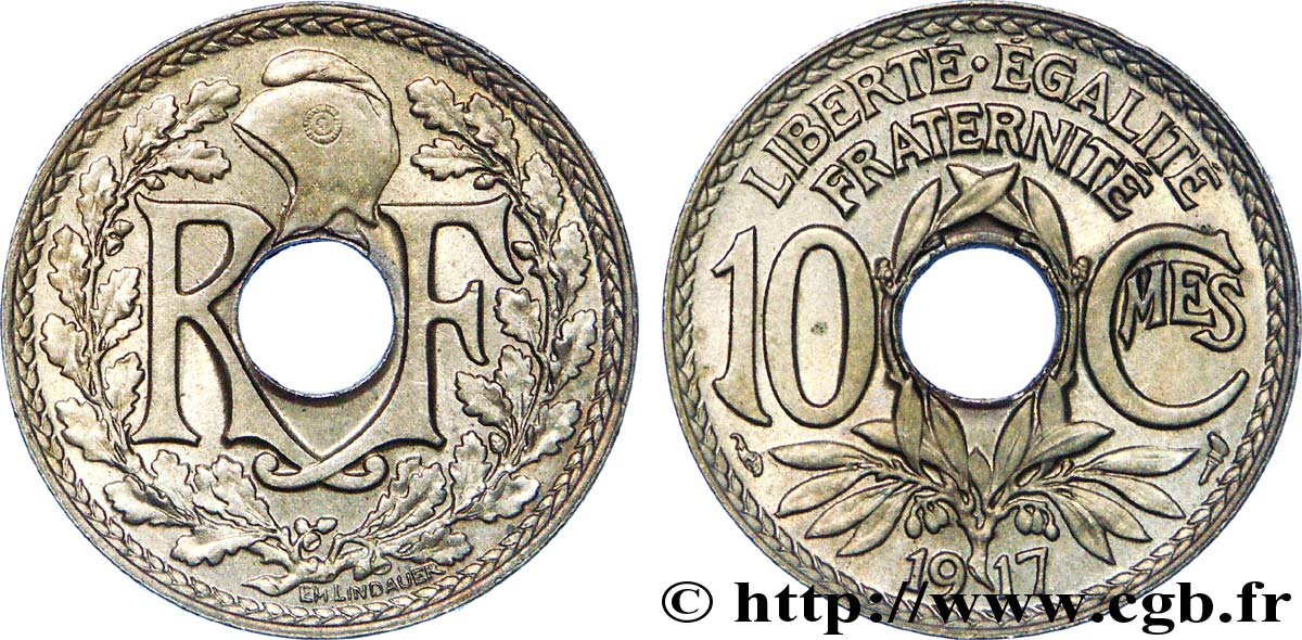 10 centimes Lindauer 1917  F.138/1 SUP 
