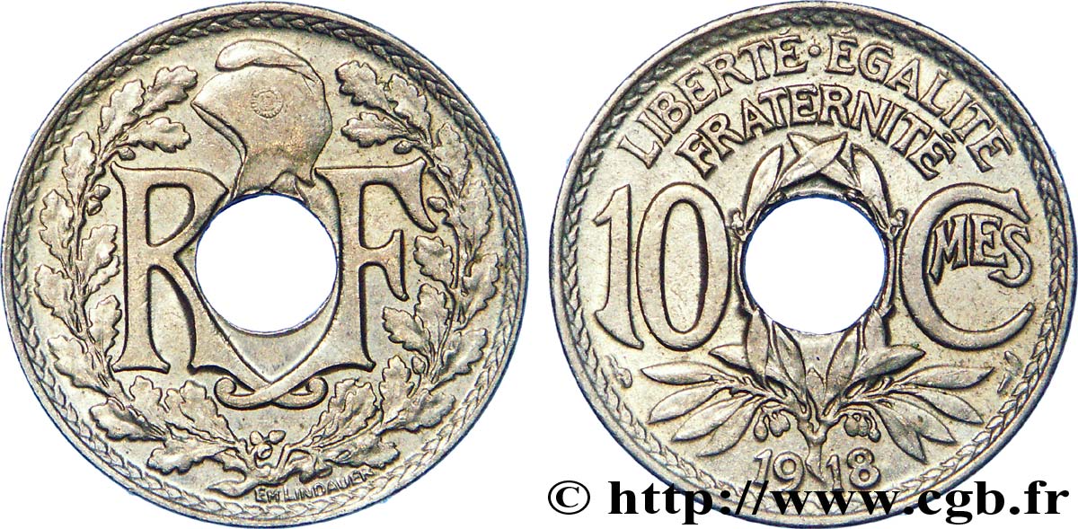 10 centimes Lindauer 1918  F.138/2 XF 