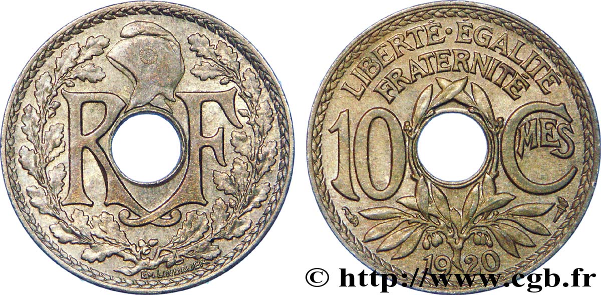 10 centimes Lindauer 1920  F.138/4 EBC 