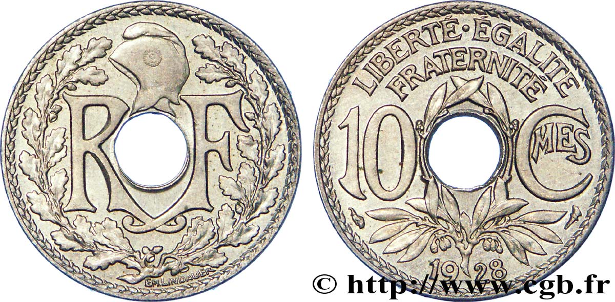 10 centimes Lindauer 1928  F.138/15 XF 