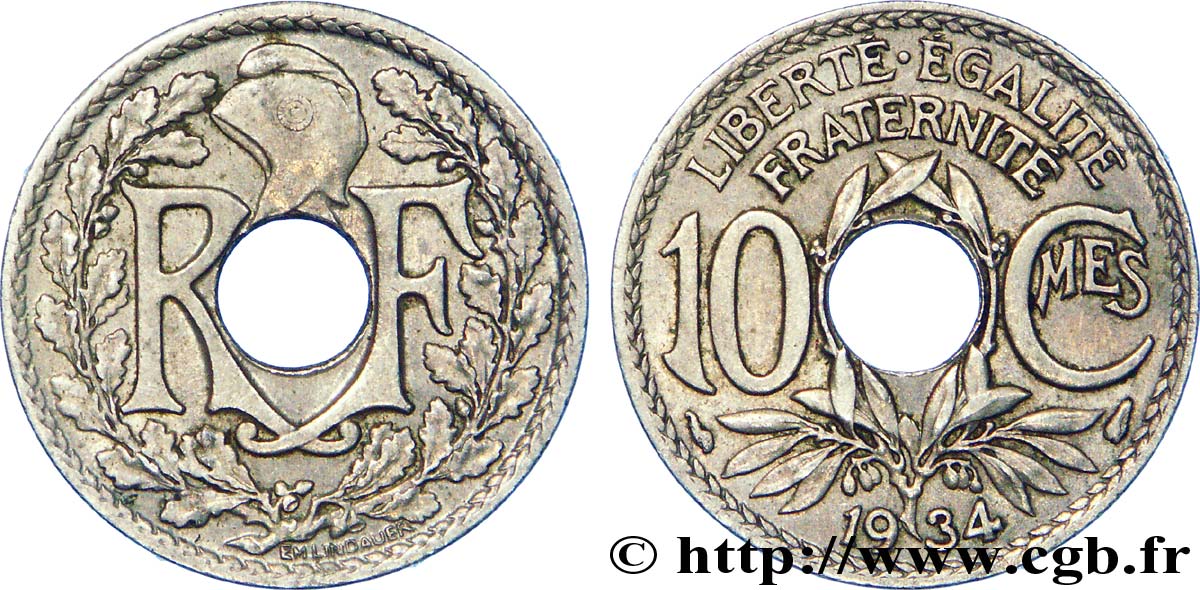 10 centimes Lindauer 1934  F.138/21 TTB 
