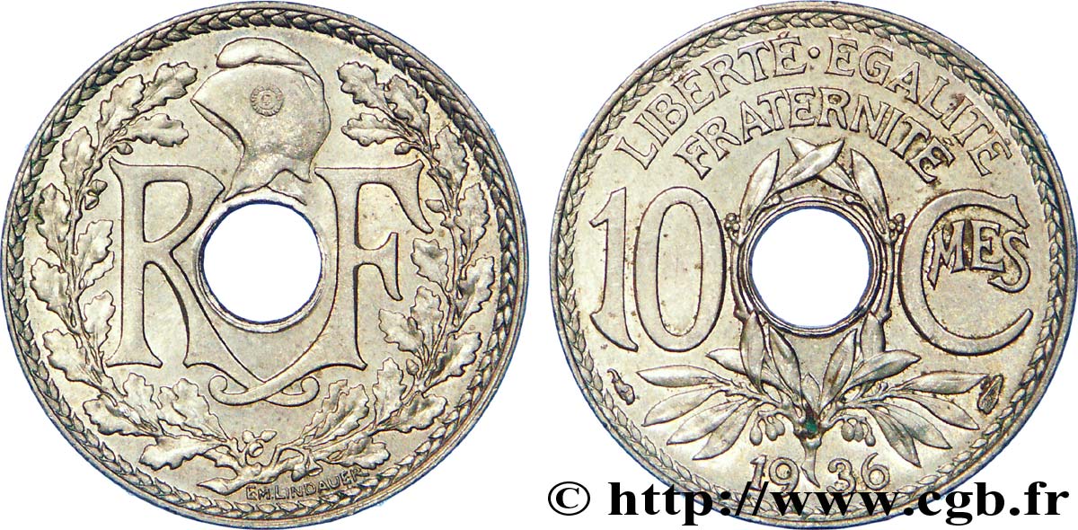 10 centimes Lindauer 1936  F.138/23 VZ 