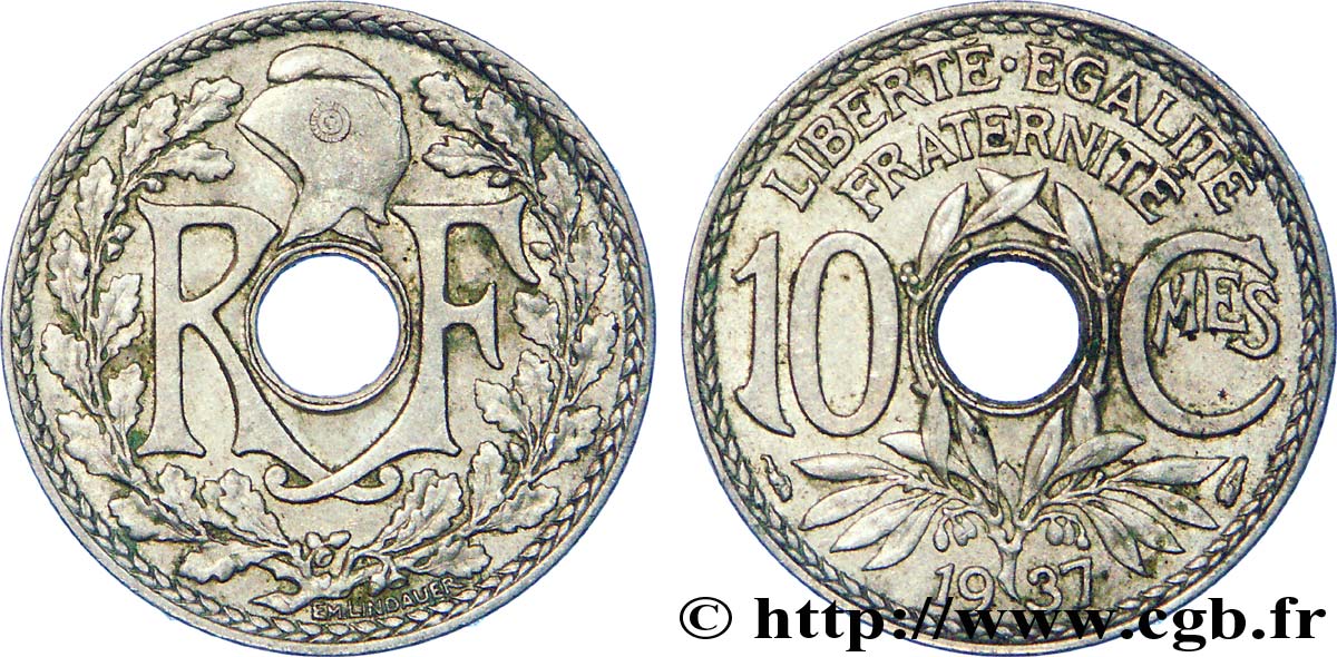 10 centimes Lindauer 1937  F.138/24 XF 