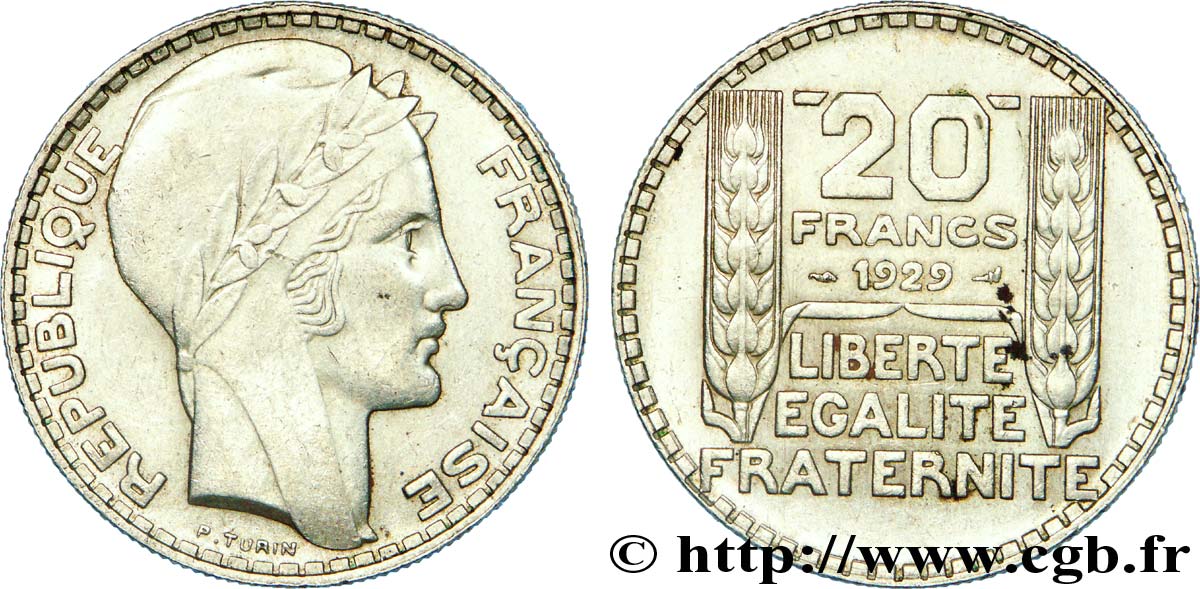 20 francs Turin 1929  F.400/2 BB 