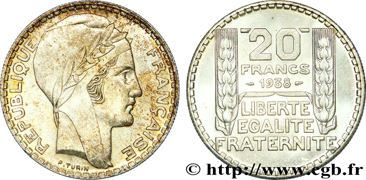 20 francs Turin 1938  F.400/9 MS 
