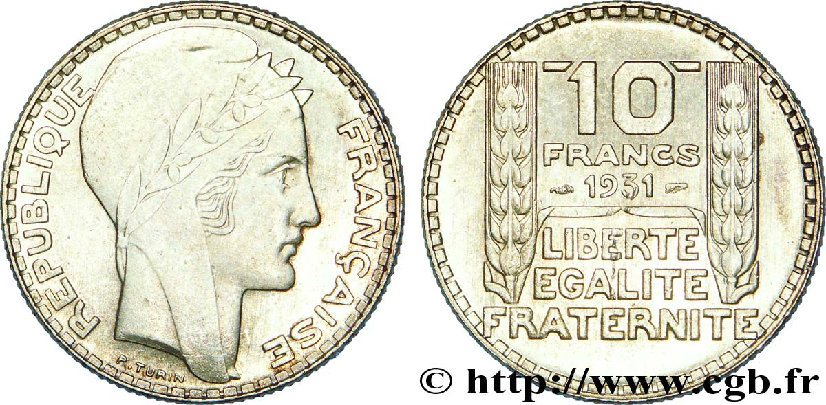 10 francs Turin 1931  F.360/4 SUP 