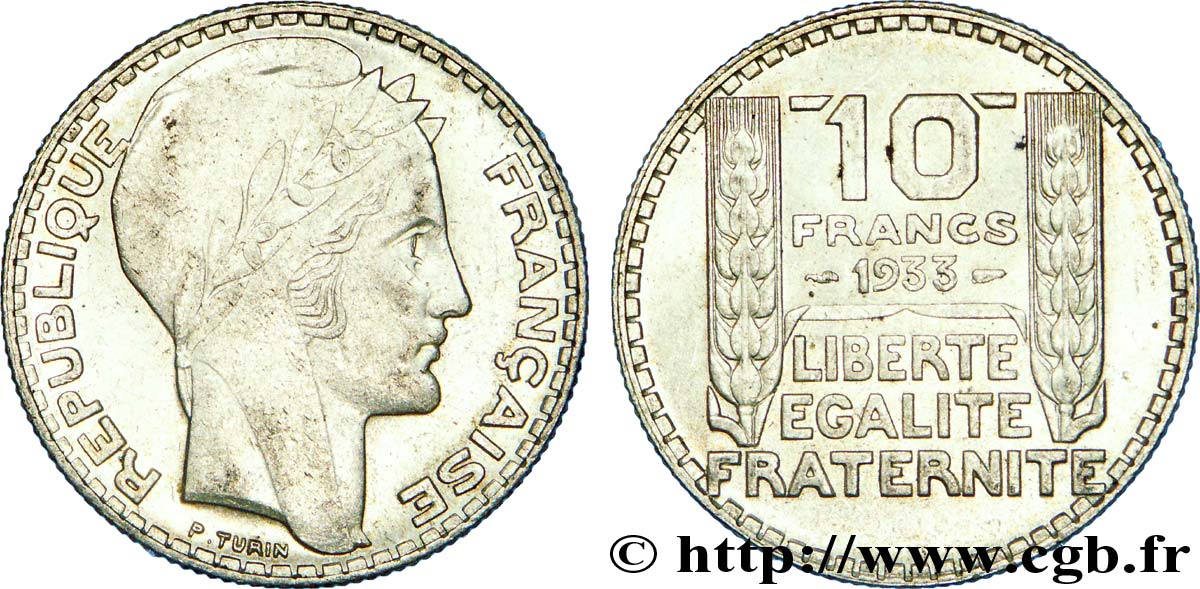 10 francs Turin 1933  F.360/6 VZ 